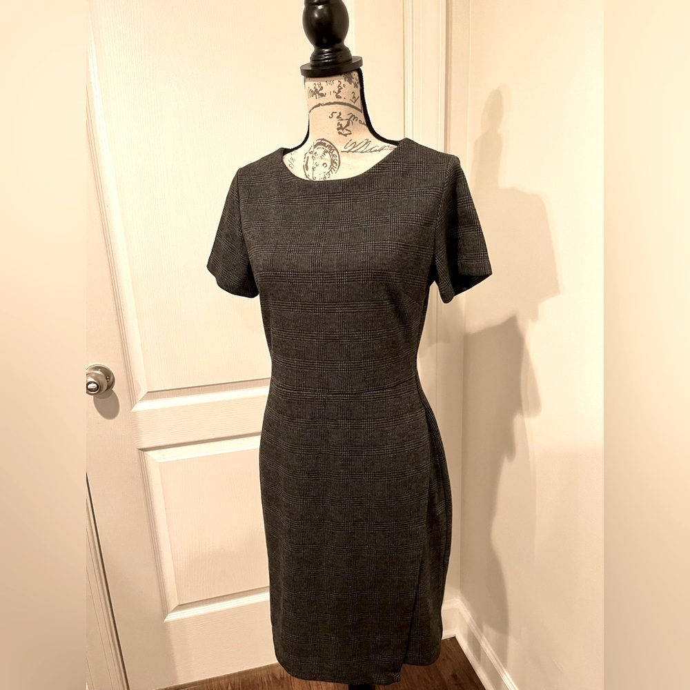 Black plaid Banana Republic Dress Size 10
